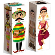 Кубики в картинках "Народы мира" 6 шт.