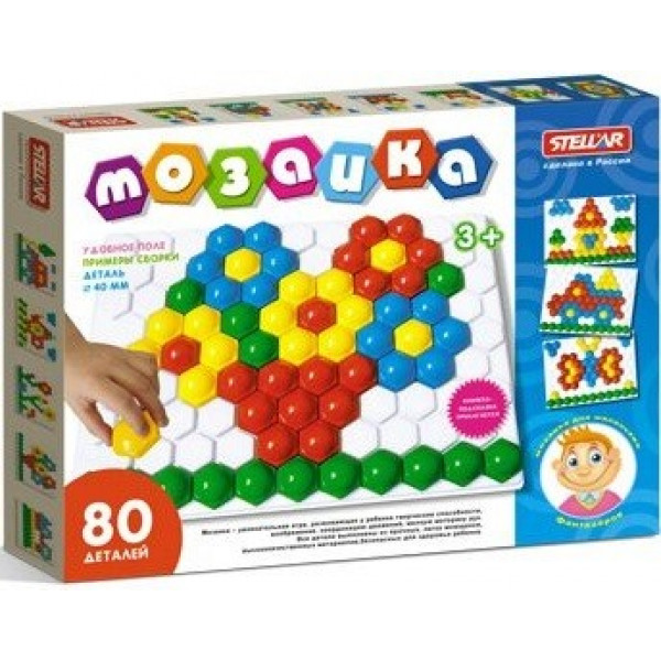 Мозаика 80 деталей, d 40 мм