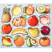 Рамки-вкладыши "Продуктовый магазин. Фрукты"